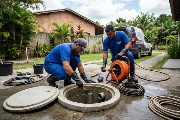 Manutenção de caixa de gordura em Manacapuru, destacando a limpeza e cuidados necessários.